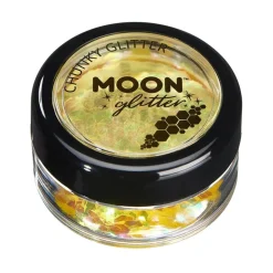 Moon Glitter Iridescent Chunky Glitter, yellow 3 g