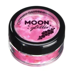 Moon Glitter Iridescent Chunky Glitter, pink 3 g