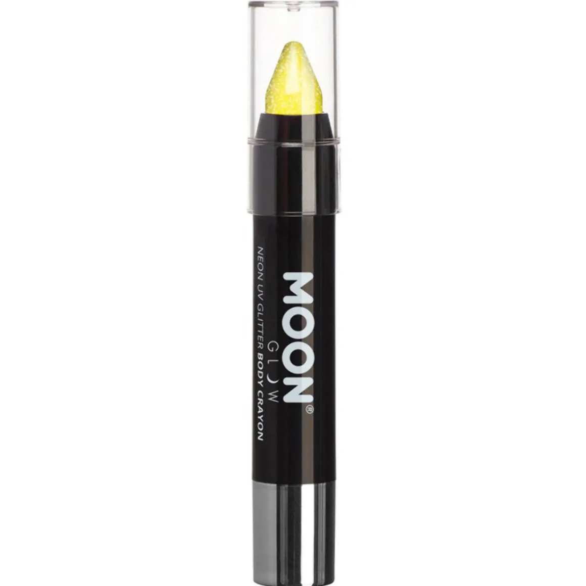 Moon Glow - Neon UV Glitter Body Crayons, yellow 3,5 g