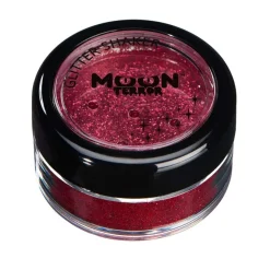 Moon terror glitter i burk, röd 3 g