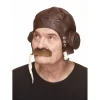 Mustasch, barkeep brun