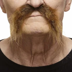 Mustasch, biker brun