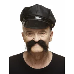 Mustasch, biker svart