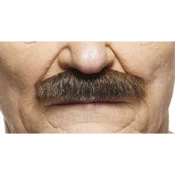 Mustasch, butler brun/grå