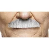 Mustasch, butler grå/vit