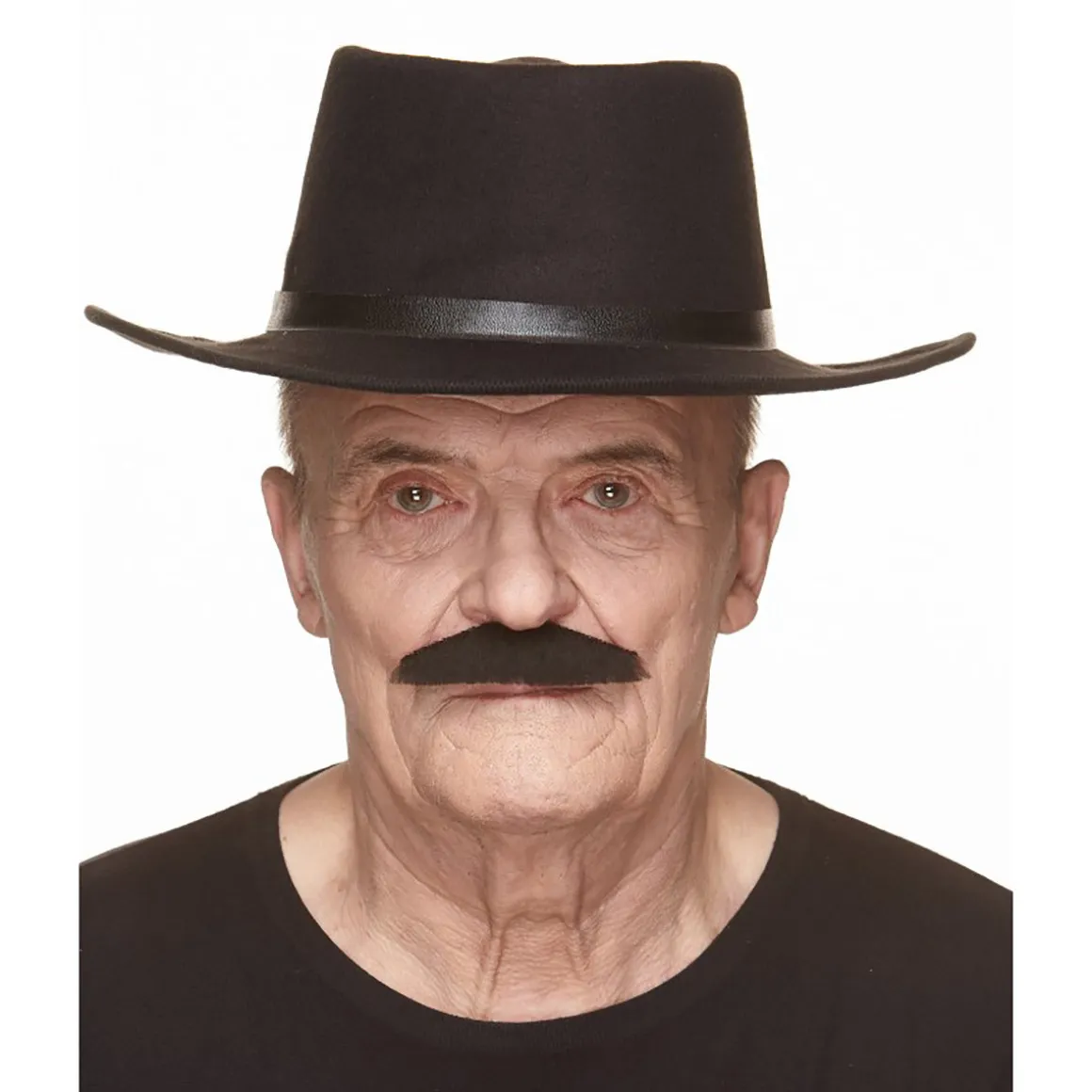 Mustasch, butler svart