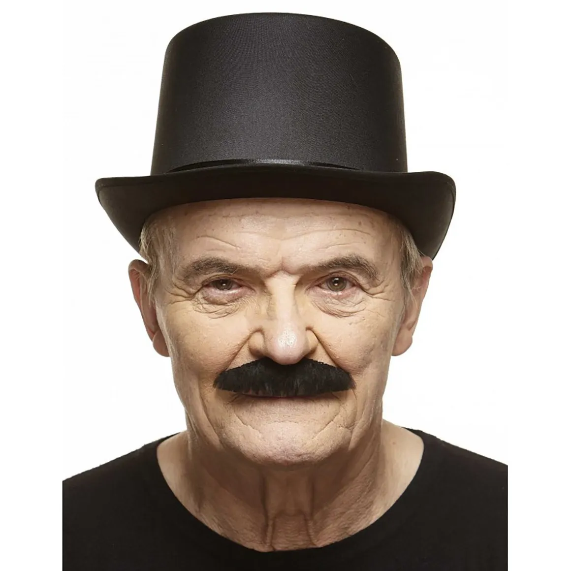 Mustasch, butler svart