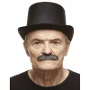 Mustasch, butler svart/vit