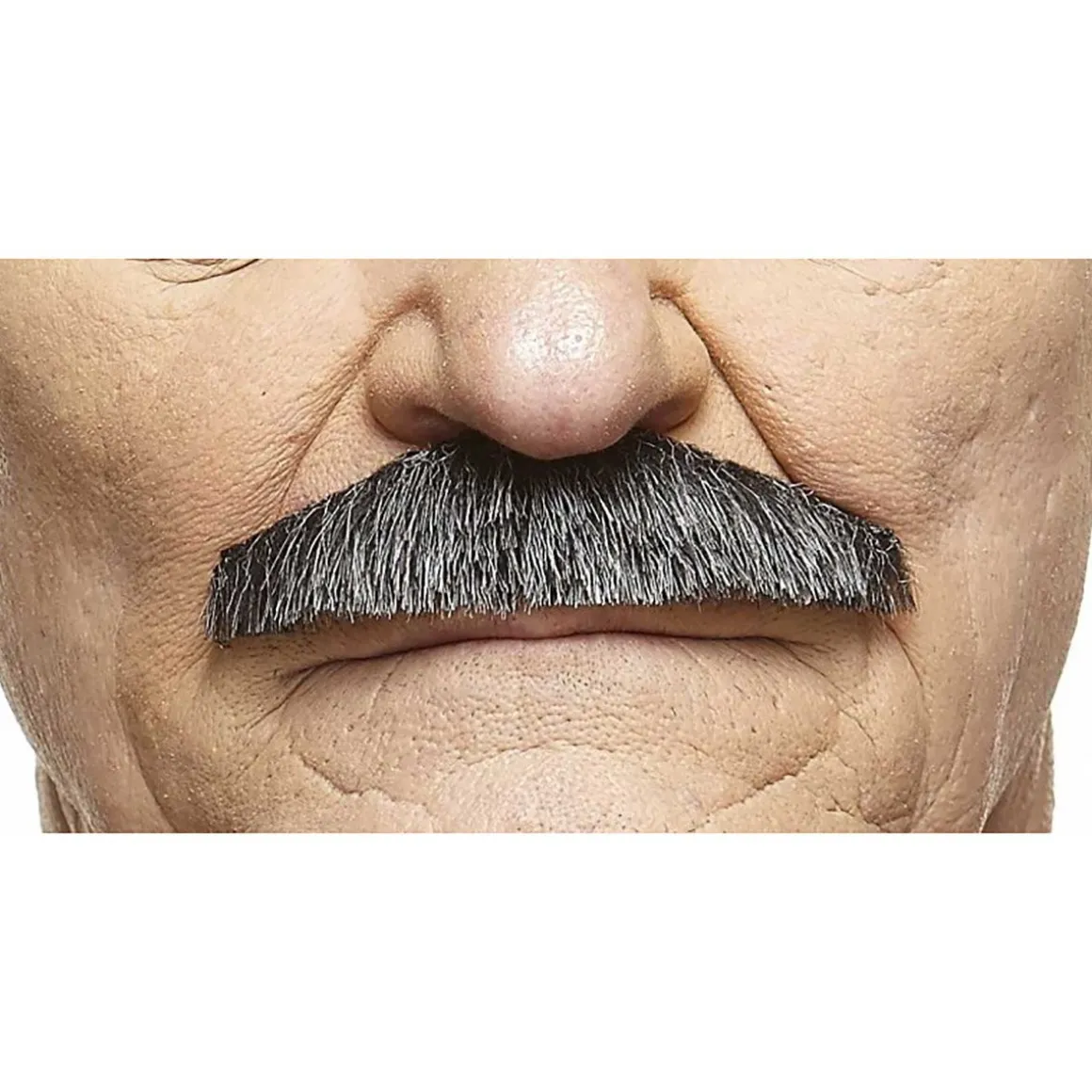 Mustasch, butler svart/vit