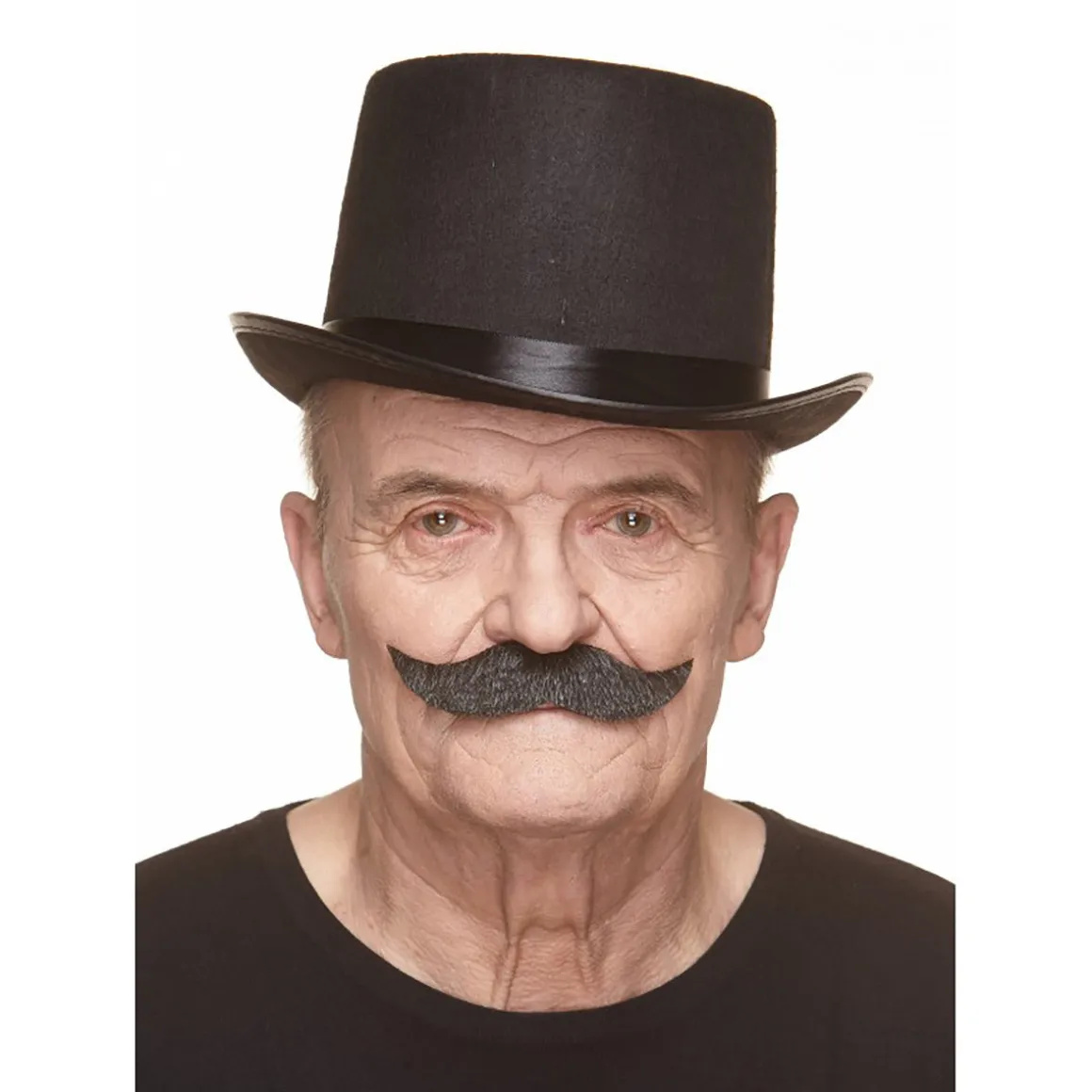Mustasch, captain grå/vit