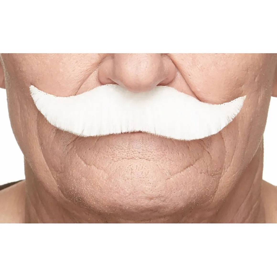 Mustasch, captain vit