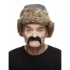 Mustasch, cowboy svart