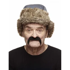 Mustasch, cowboy svart