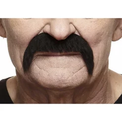 Mustasch, cowboy svart