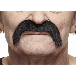 Mustasch, cowboy svart deluxe