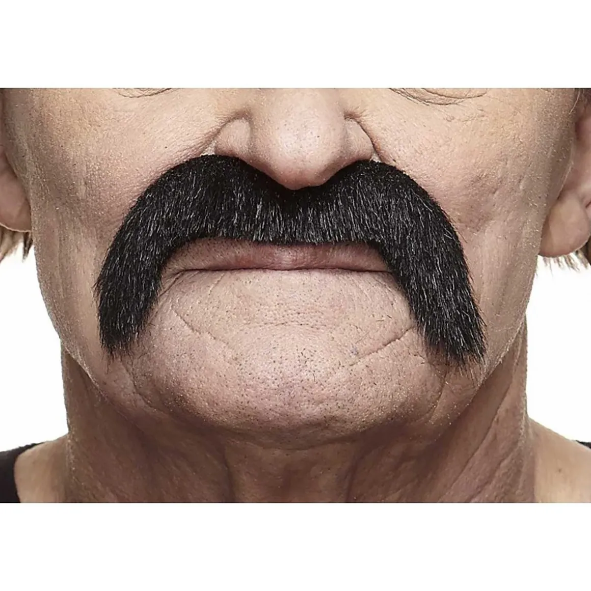 Mustasch, cowboy svart deluxe