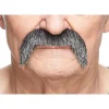 Mustasch, cowboy svart/vit