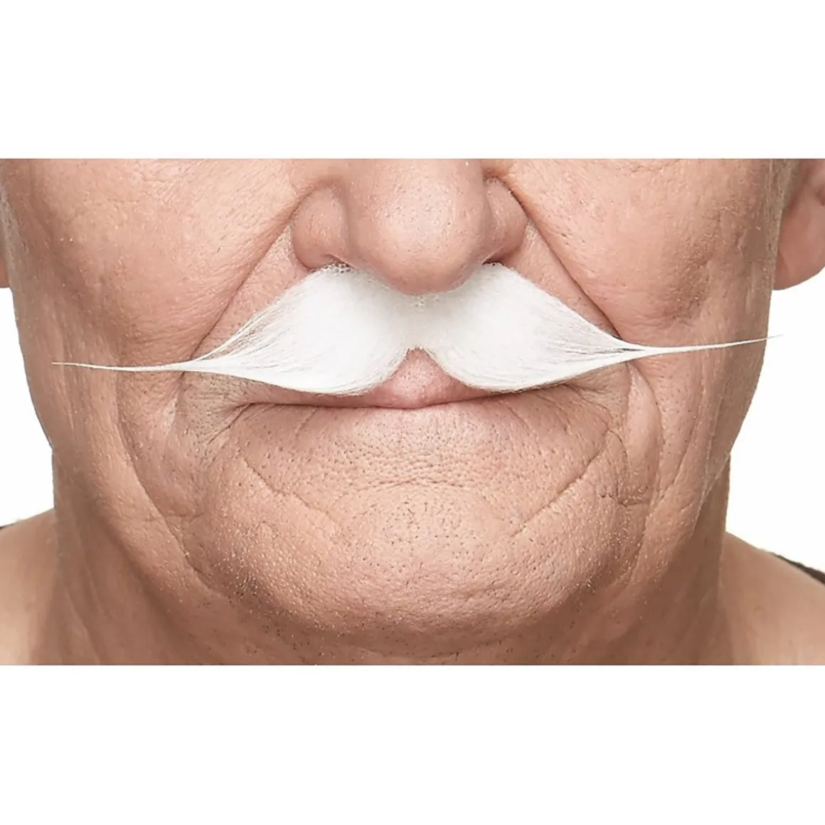 Mustasch, gentleman vit