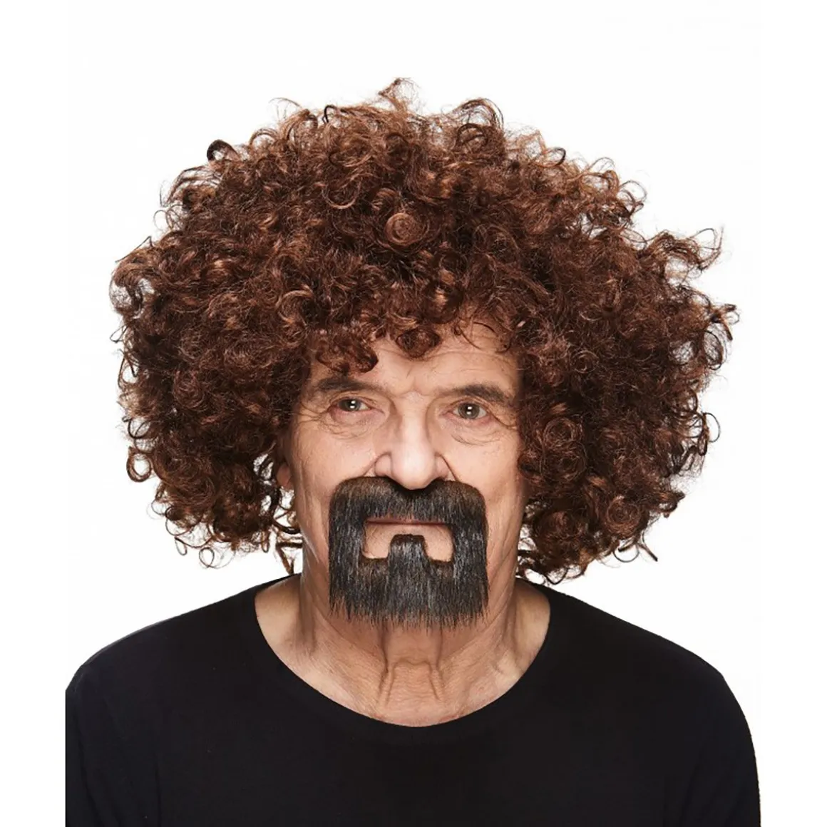 Mustasch, handyman brun