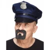 Mustasch, handyman grå/vit