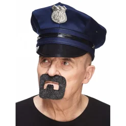 Mustasch, handyman grå/vit