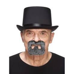 Mustasch, handyman svart/vit