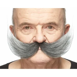Mustasch, inventor svart/vit