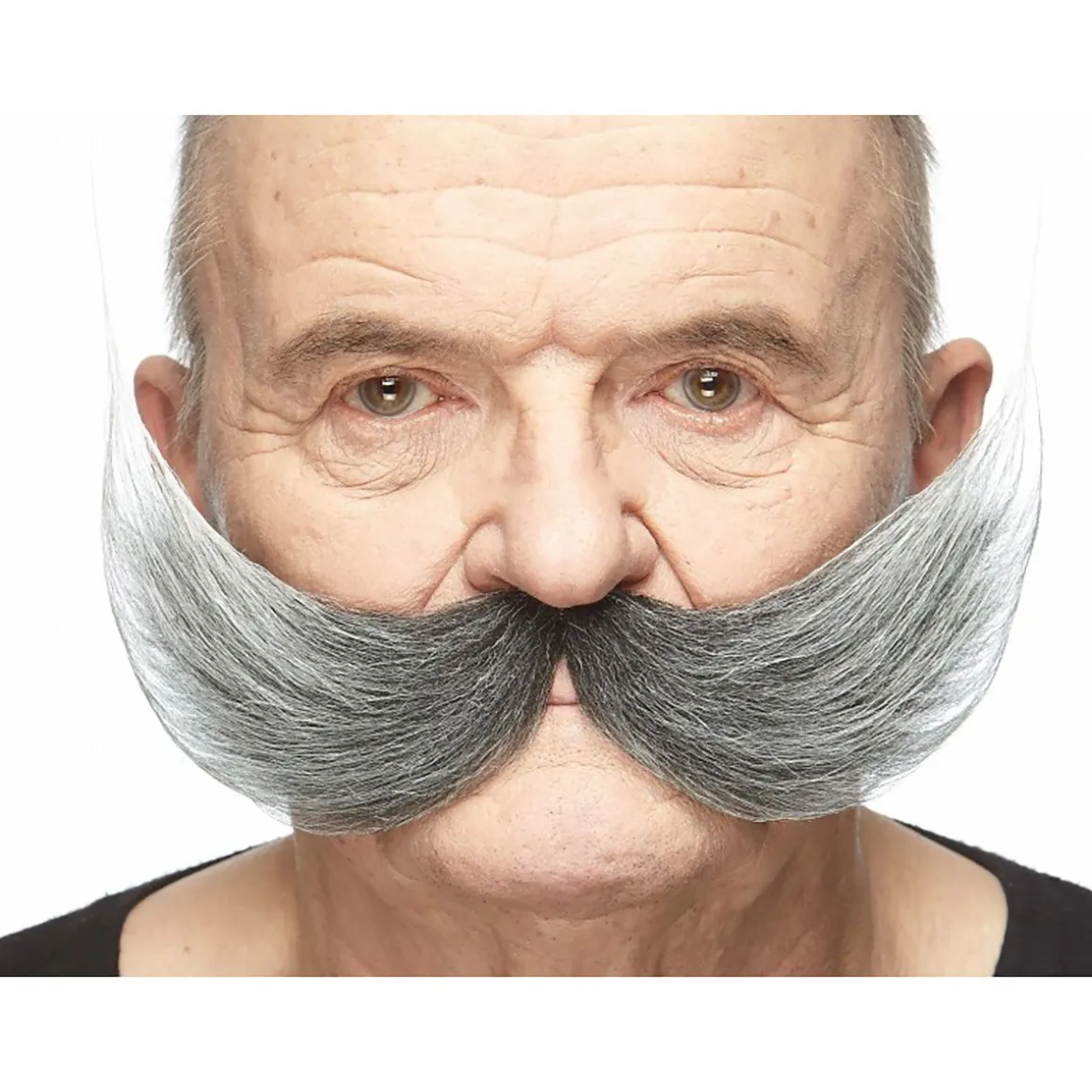 Mustasch, inventor svart/vit