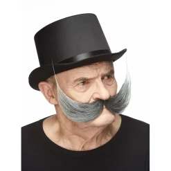 Mustasch, inventor svart/vit