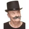 Mustasch, klondike svart/vit