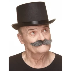 Mustasch, klondike svart/vit