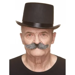 Mustasch, klondike svart/vit