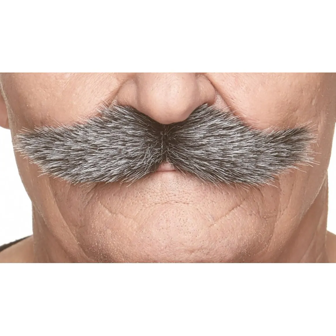 Mustasch, klondike svart/vit