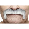 Mustasch, magnum grå/vit
