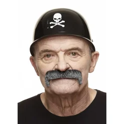 Mustasch, magnum svart/vit