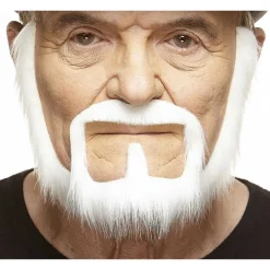 Mustasch med skägg, captain vit
