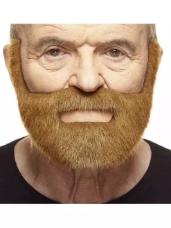 Mustasch med skägg, fisherman kastanj