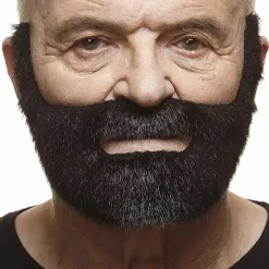 Mustasch med skägg, fisherman svart