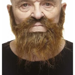 Mustasch med skägg, piomeer brun