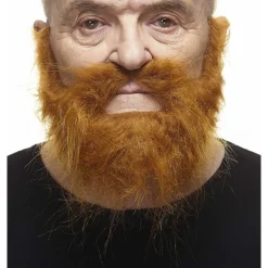 Mustasch med skägg, piomeer röd