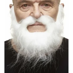 Mustasch med skägg, piomeer vit