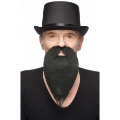 Mustasch med skägg, royal wizzard svart
