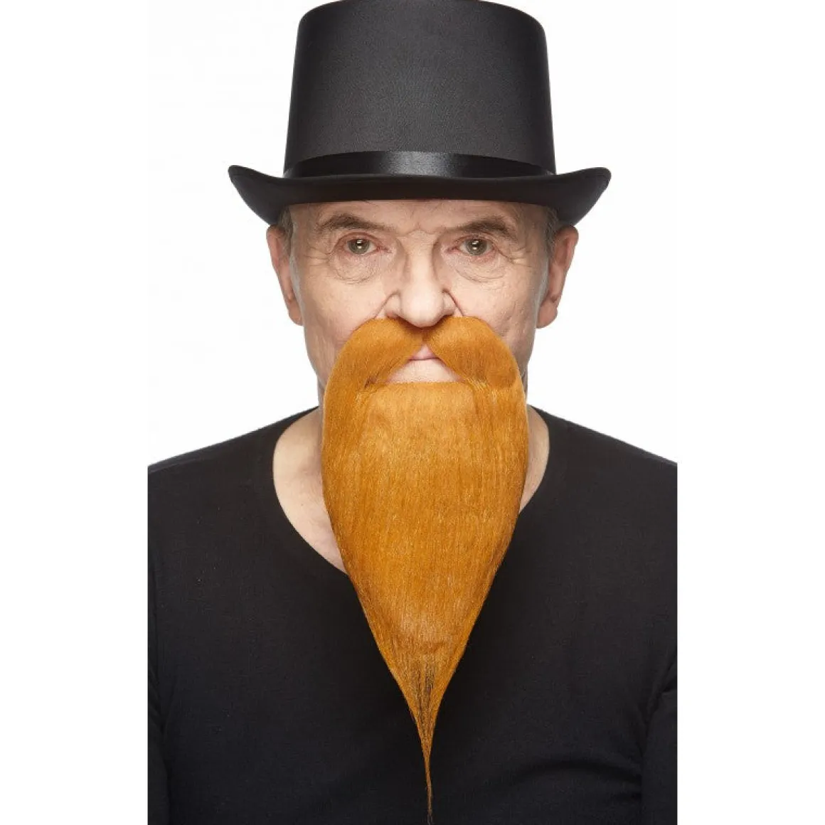 Mustasch med skägg, royal wizzard röd