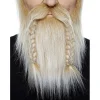 Mustasch med skägg, viking blond/vit