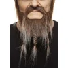 Mustasch med skägg, viking brun/grå