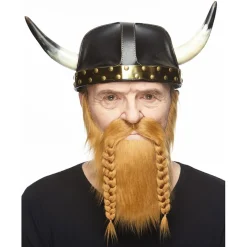 Mustasch med skägg, viking brun