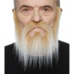 Mustasch med skägg, western blond