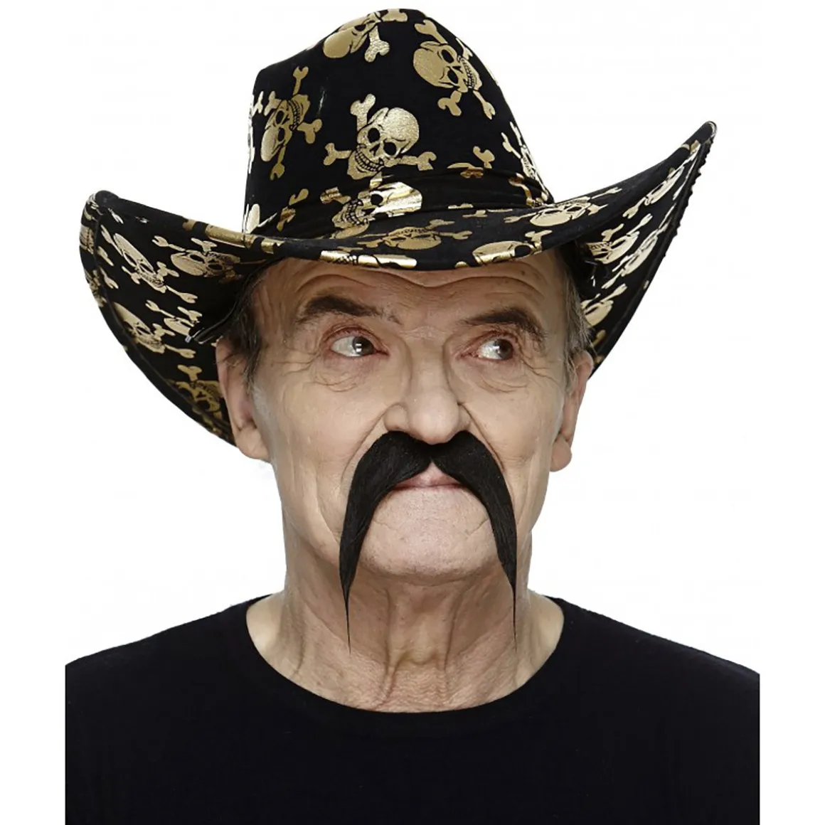 Mustasch, ranger svart