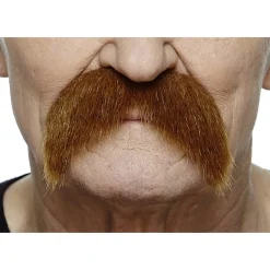 Mustasch, rebel röd