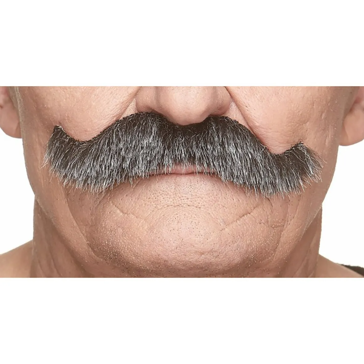 Mustasch, sheriff svart/vit